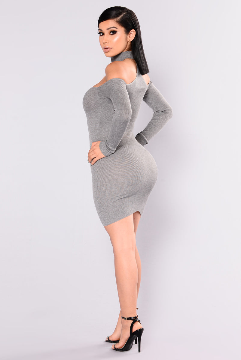 Liv Sweater Dress Heather Grey Fashion Nova Dresses Fashion Nova 1946