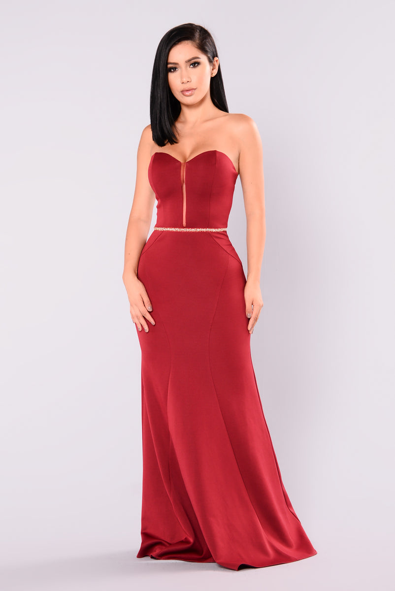 Prestige Maxi Dress Burgundy Dresses Fashion Nova 