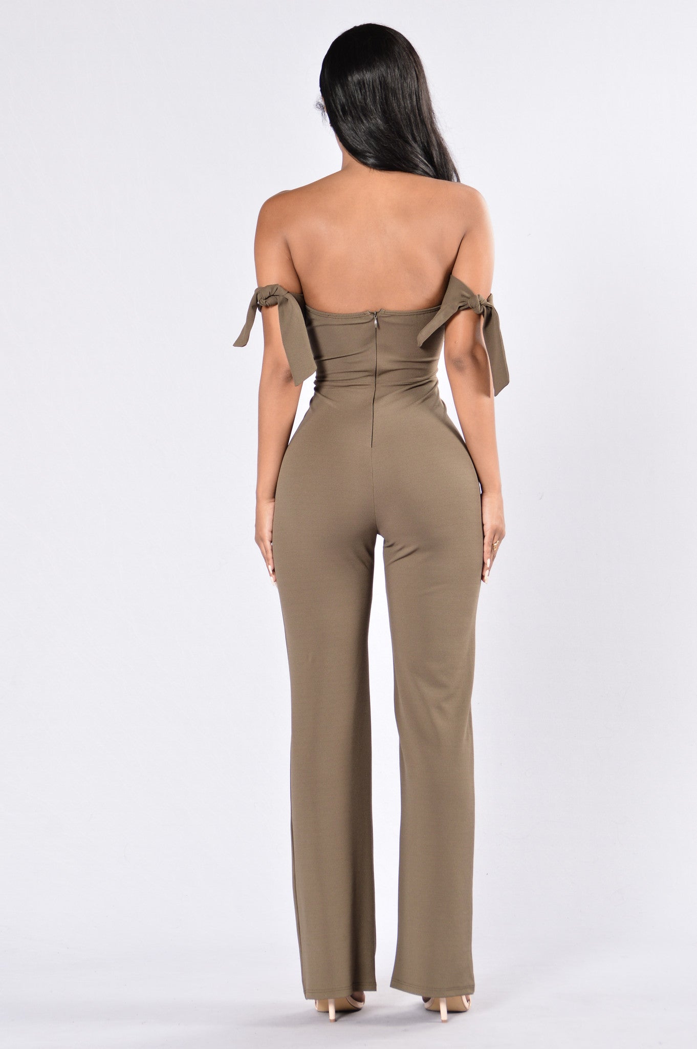 Never Worried Jumpsuit Olive 2405