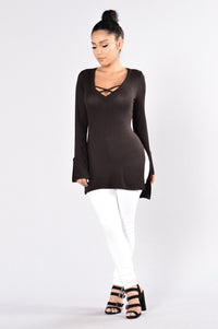 Crossword Sweater Black