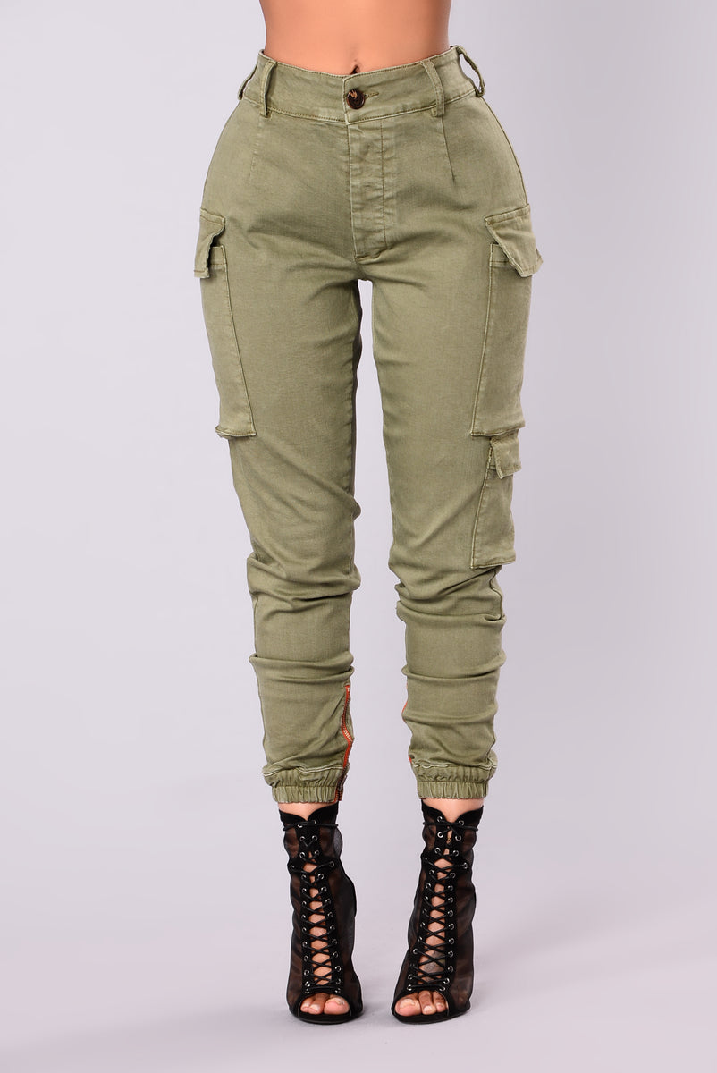 discount 80% slim FB Sister Cargo trousers WOMEN FASHION Trousers Cargo trousers Skinny Green 