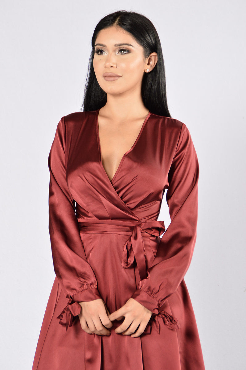 What I Like About You Dress Burgundy Fashion Nova Dresses 