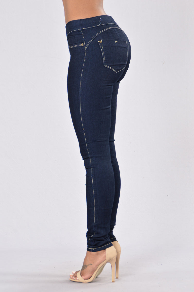 Bootify Butt Shaping Jegging Blue Black Fashion Nova Jeans 5235