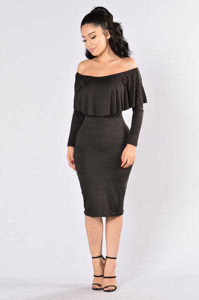 Shoptagr  Still On It Dress Black by Fashion Nova