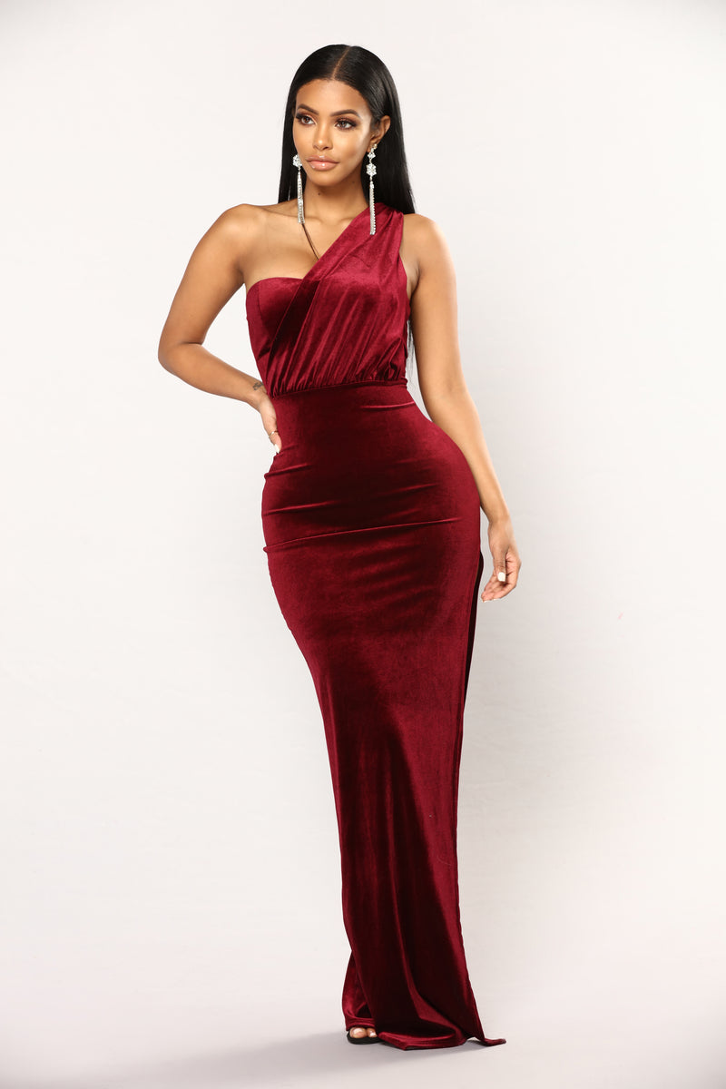 Arden Velvet Dress Burgundy Fashion Nova Dresses Fashion Nova 