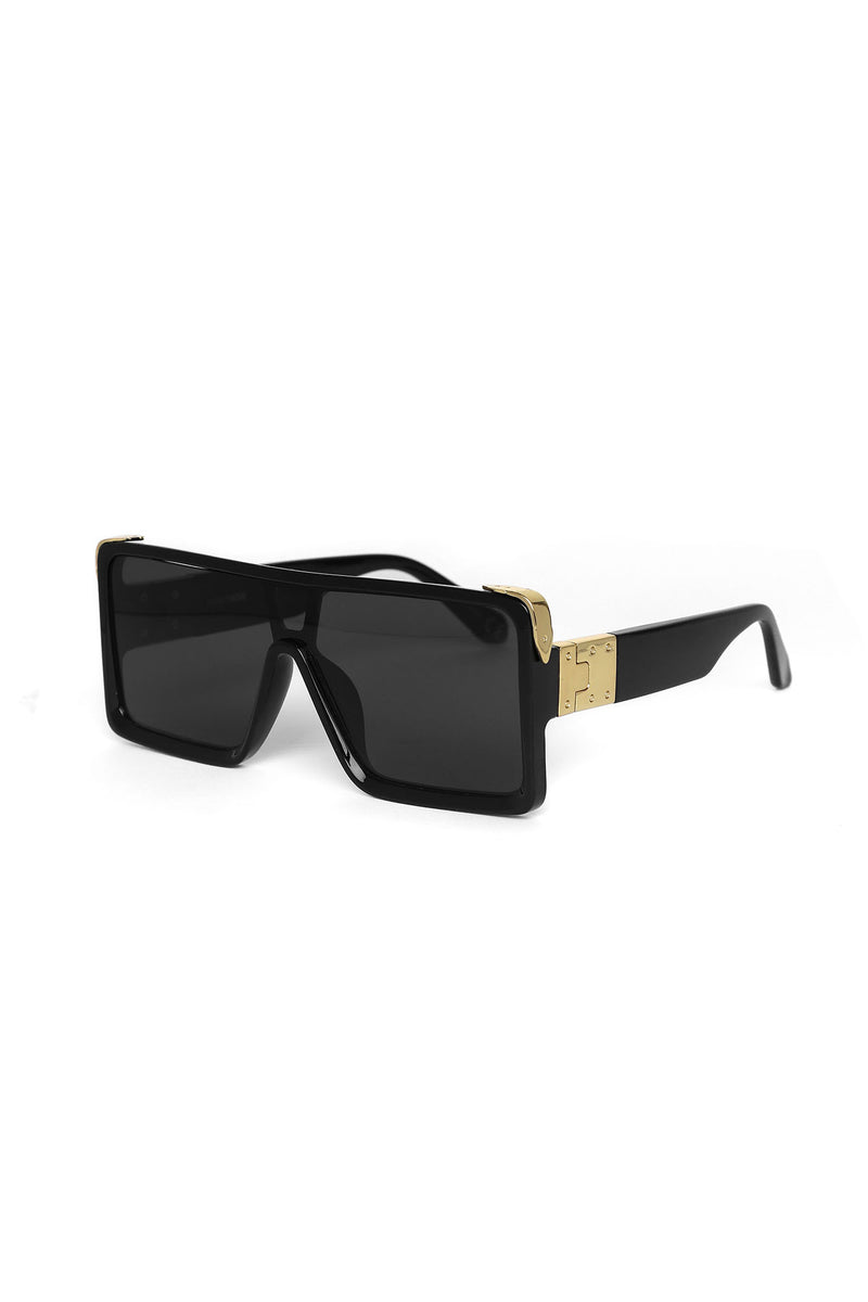 Feeling Iconic Shield Sunglasses - Black | Fashion Nova, Sunglasses