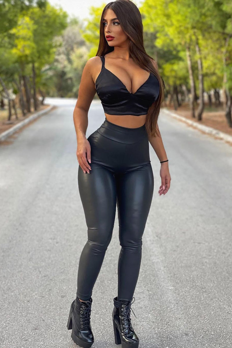 Like What You See Faux Leather Legging