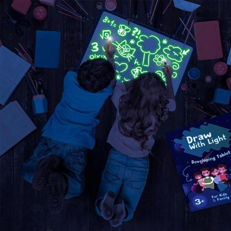Glow In The Dark Neon Doodle Board Perfect Gift For Kids All Ages Nice Gifts 
