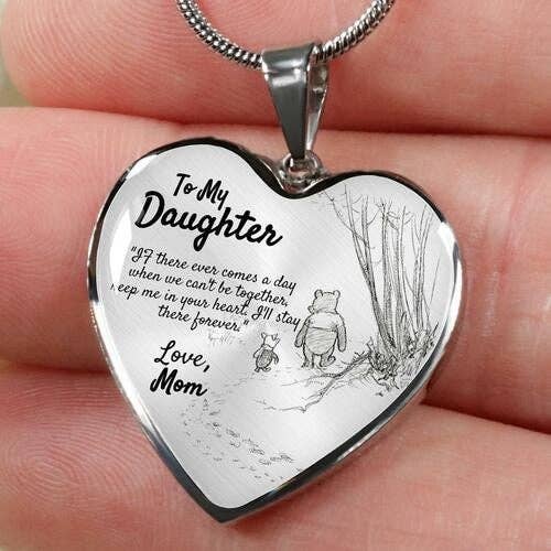 to my daughter heart necklace