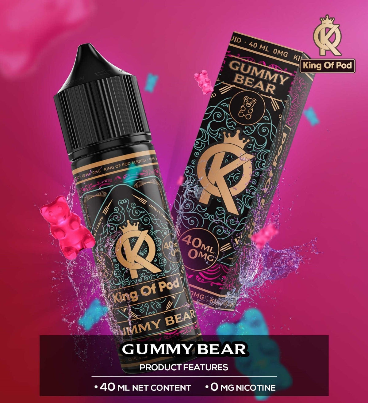 King of Pod 50ml E-liquids - Mcr Vape Distro