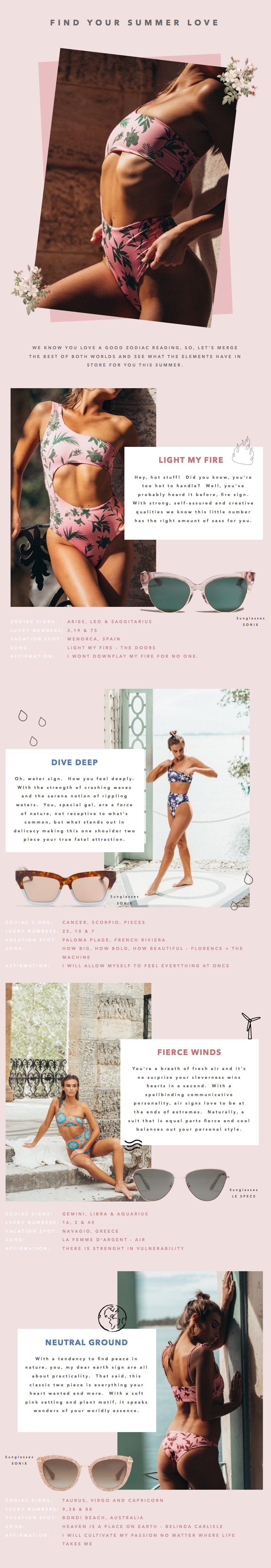 Find Your Summer Love | Sunglasses | Swimwear 