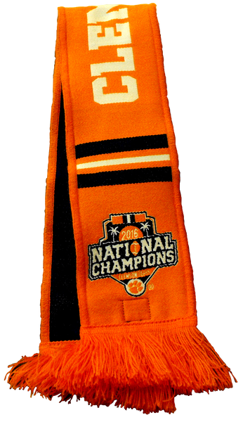 clemson national championship scarf