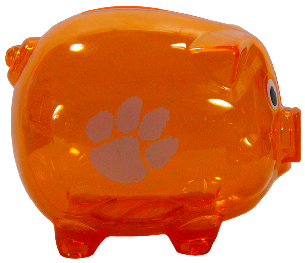 orange piggy bank
