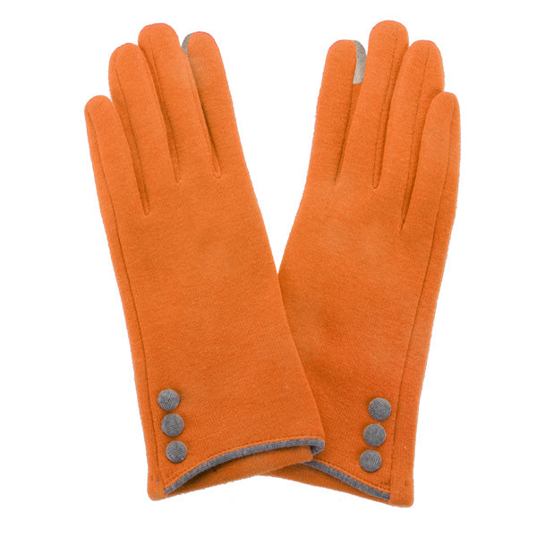 orange ladies gloves