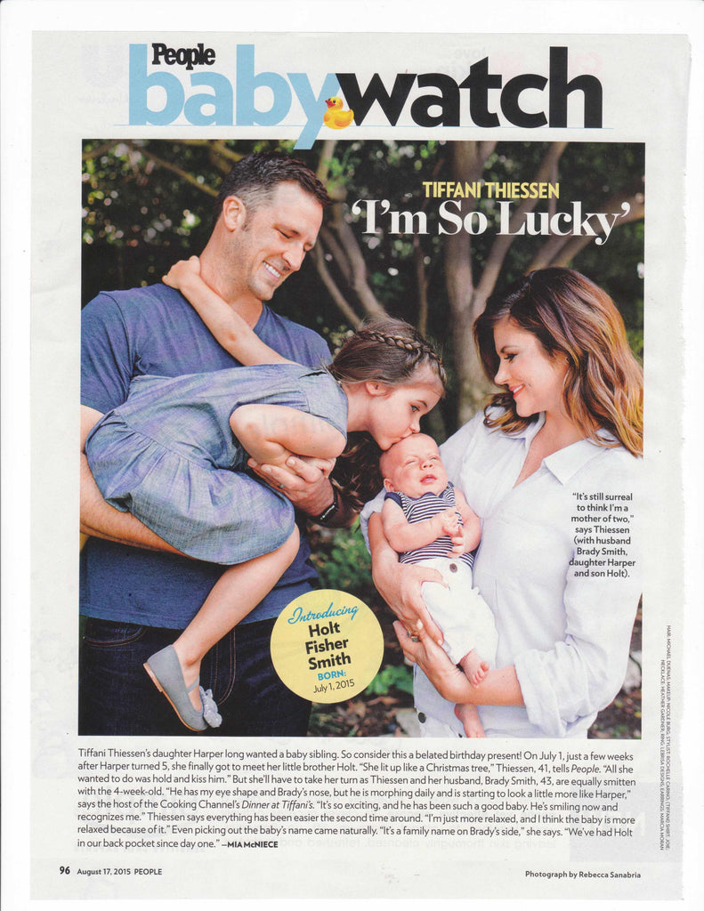 Tiffany Thiessen wears Heather Gardner jewelry in People Magazine