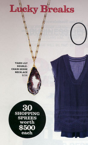 Double Chain Geode Necklace from Lucky Magazine