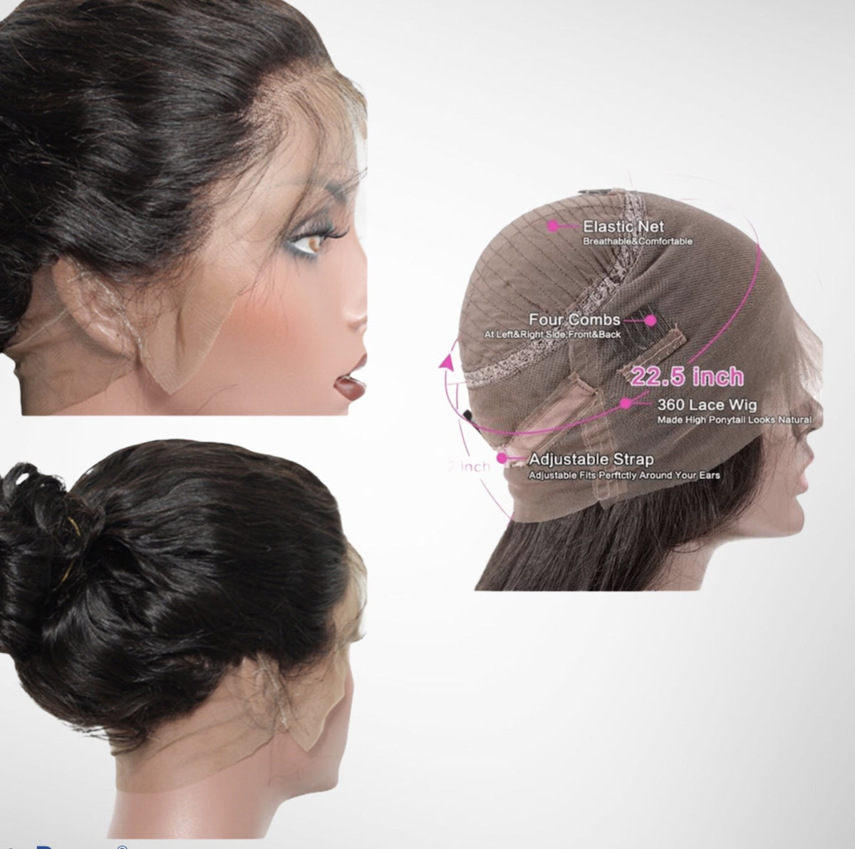 chignon lace wig