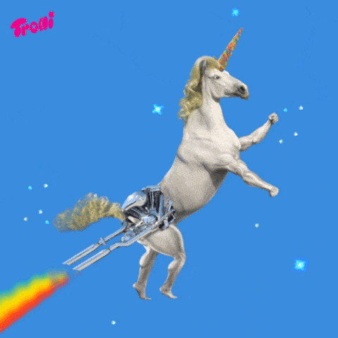 unicorn fart gif