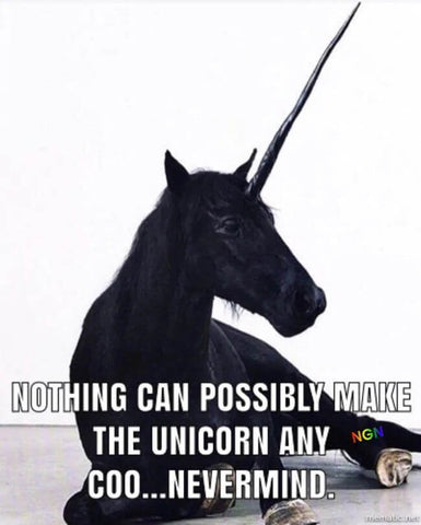 black unicorn meme