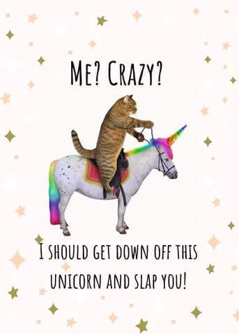 cat riding unicorn