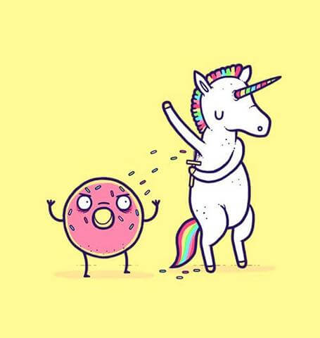 unicorn donut meme
