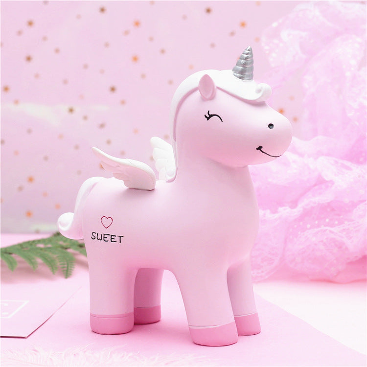 plush unicorn piggy bank