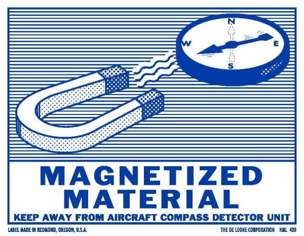 Magnetized paper label - De Leone #HML420