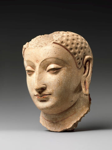 Tête de Bouddha. Ve-VIe siècle