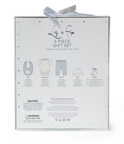 Image of notangenziale Newborn 5 Piece Baby Gift Set for Baby Shower, Parties, Birthdays