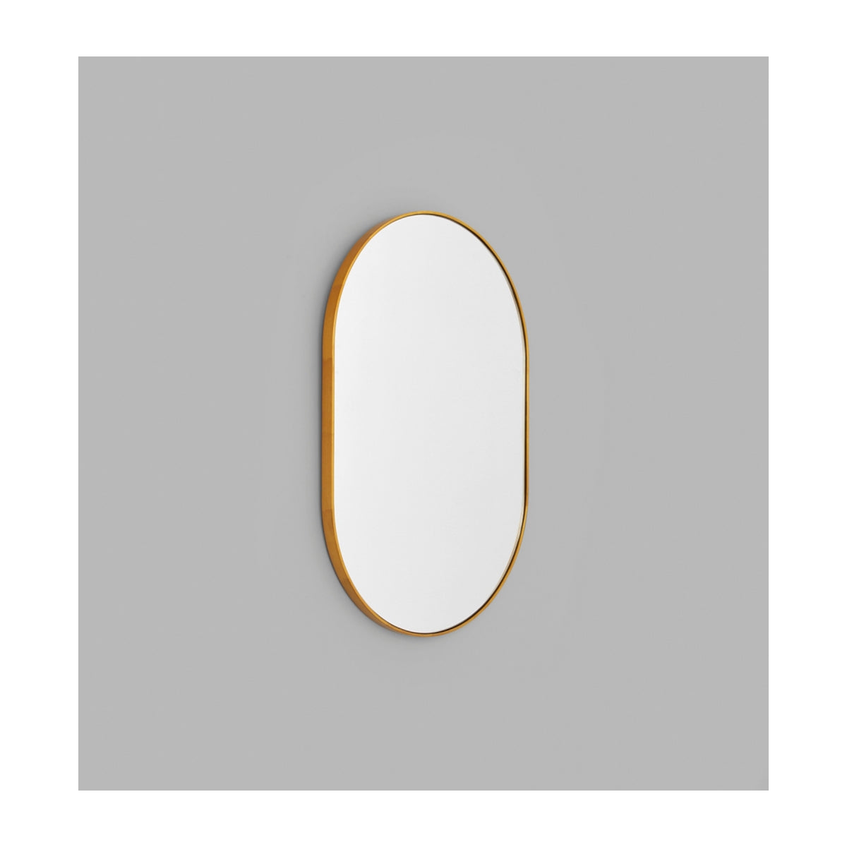 Bjorn Oval Mirror (Brass)