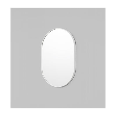 Bjorn Oval Mirror (Bright White)