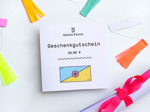 Gutschein zur Geburt, Taufe, Kindergeburtstag