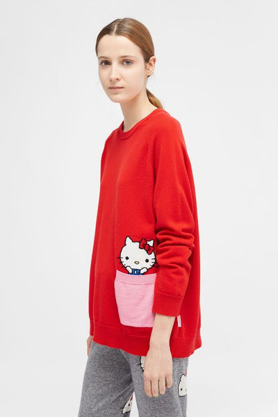 Hello Kitty Peek Pocket Cashmere Sweater