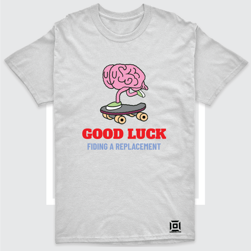 Tricou haios, bumbac organic, model "Good luck"