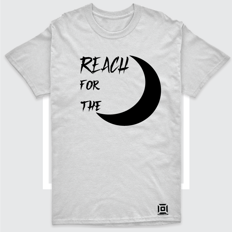 Tricou cu imprimeu, bumbac organic, model "Moon"