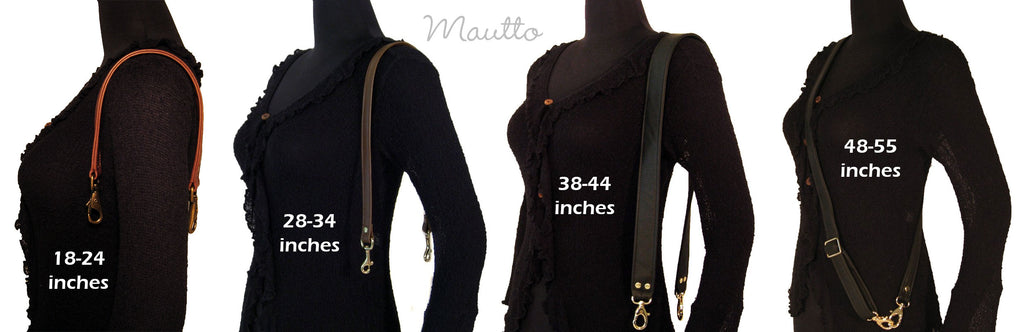 Examples of different size/length straps.