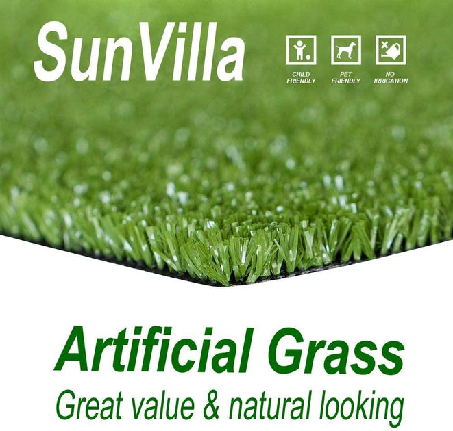 Multiple Colours & Sizes Grey Outside Exterior Carpet Terrace & Garden casa pura® Artificial Grass Mat Suitable for Balcony 100x133cm