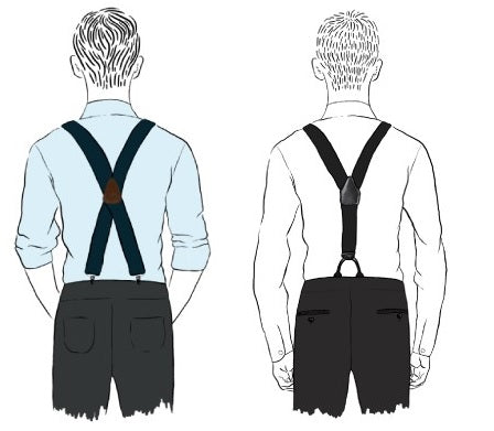Y vs. X Back Suspenders: Which Is Better? - JJ Suspenders