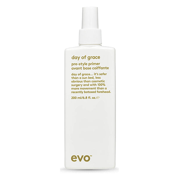 Evo Day of Grace hair product bottle close up