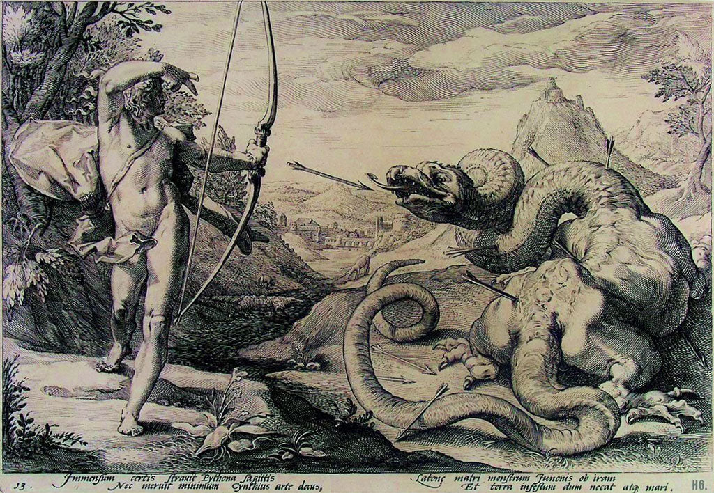 Apollo slaying the Python
