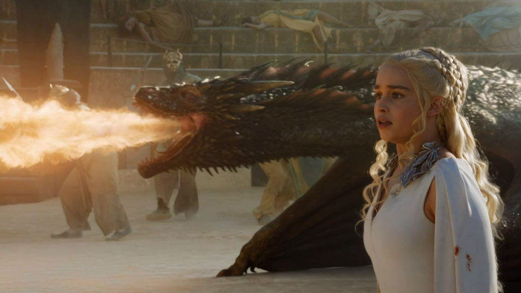 Daenerys and Drogon in season 5