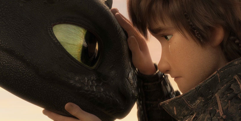 Hiccup and Toothless saying Goodbye
