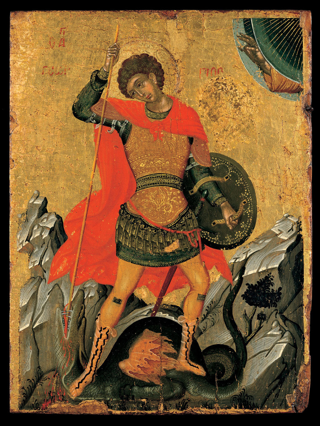 Saint George and the Dragon, Greek Painting