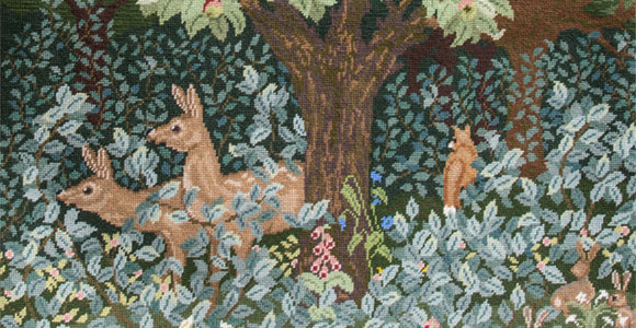 Closeup of new Woodland design. Click to find out more.