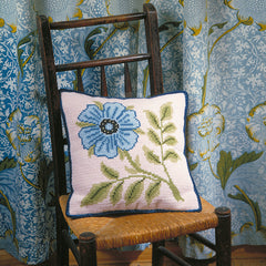 Blue Rose Tile as a cushion