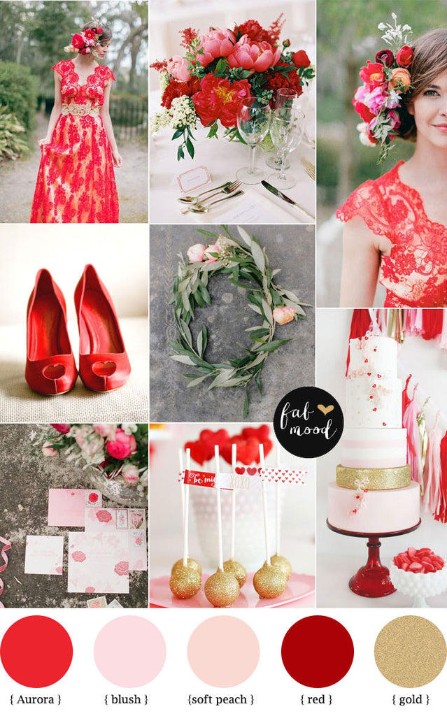 Aurora red wedding insprirarion