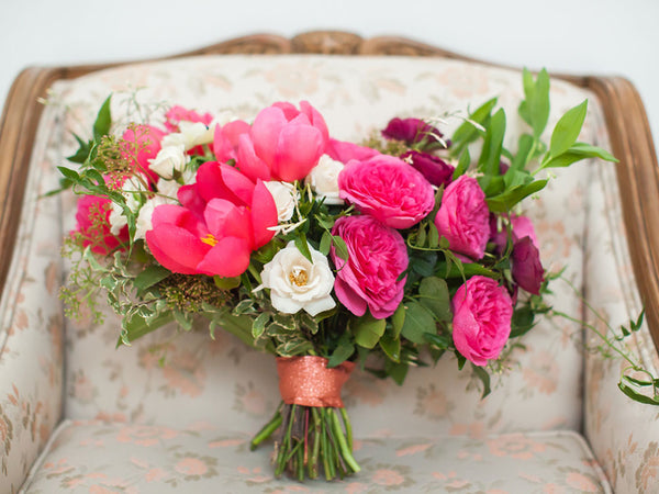 Pink wedding bouquet