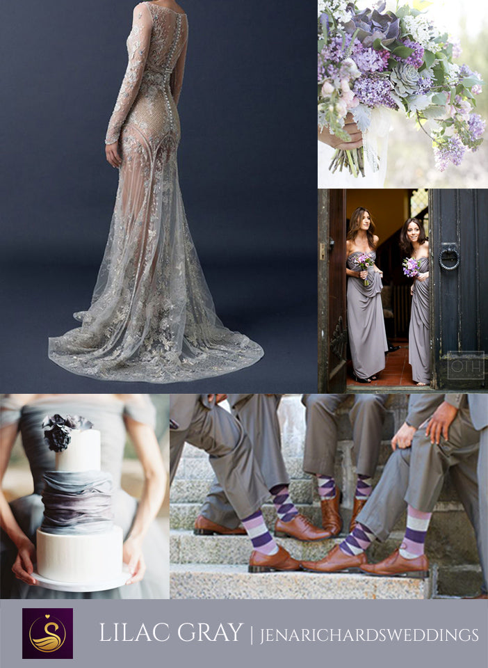Lilac Gray wedding inspiration board