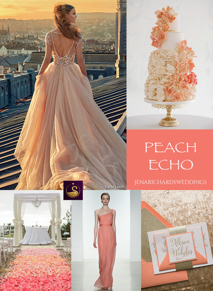 Peach Echo wedding ideas and inspiration
