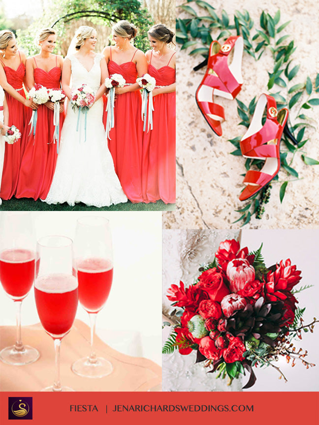 Fiesta Red wedding inspiration and ideas